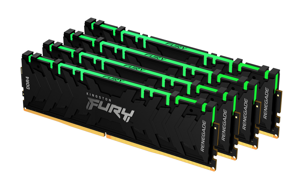 Модуль пам`яті DDR4 4x8GB/3600 Kingston Fury Renegade RGB (KF436C16RBAK4/32)